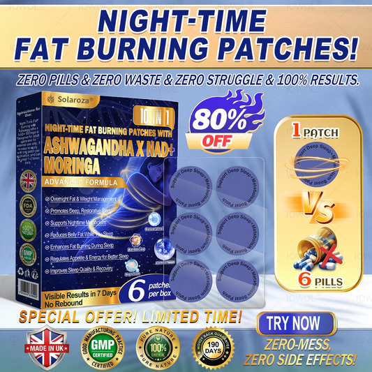 IOWOL® Night-time Metabolic Patches. No pills, no fuss, and zero waste. Just 100% commitment to your wellbeing goals.