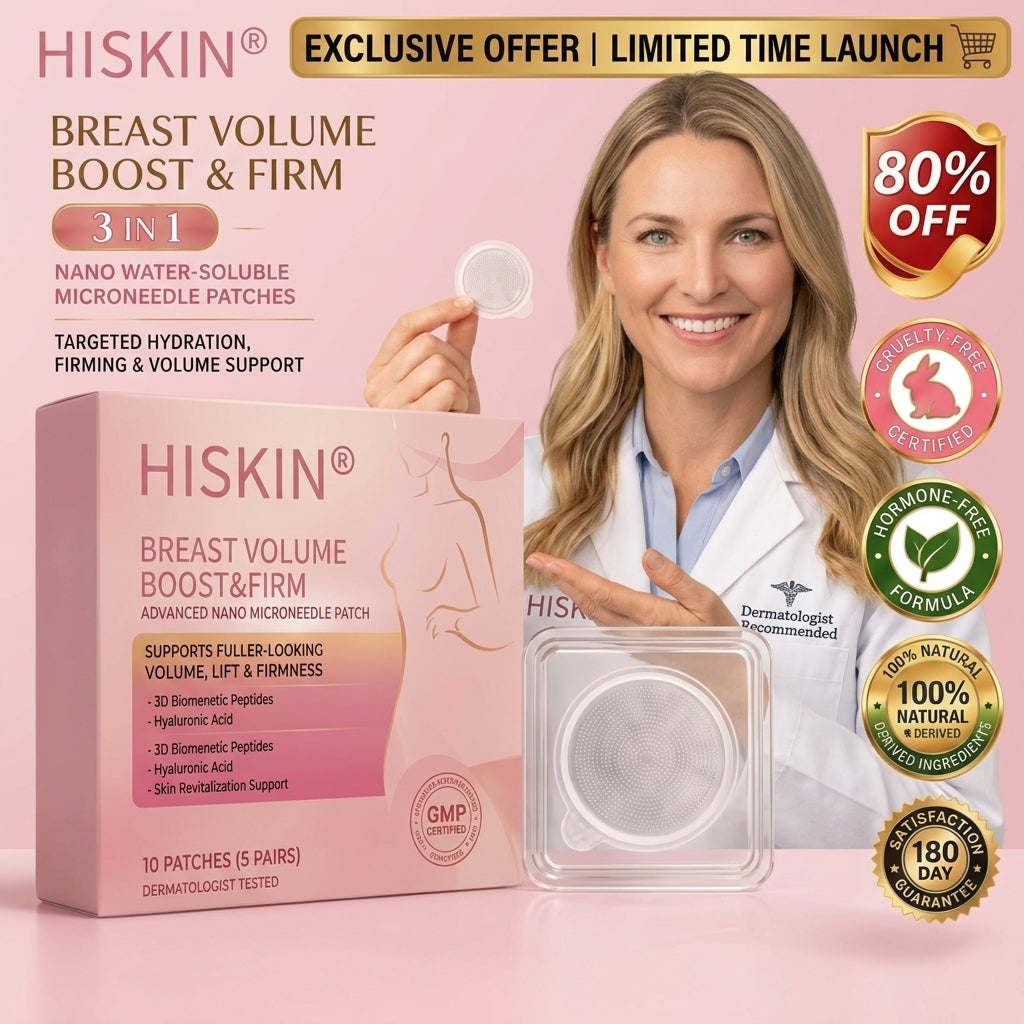 💋HISKIN® ✨ Bust Volume Boost & Firming Nano-Microneedle Patches 🎀 Lift sagging skin, restore fullness – non-surgical, no injections, zero irritation.