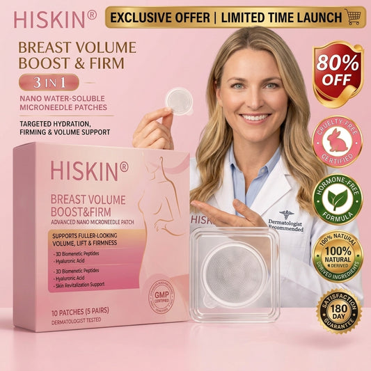 🏆 HISKIN® ✨ Bust Volume Boost & Firming Nano-Microneedle Patches 🎀 Lift sagging skin, restore fullness – non-surgical, no injections, zero irritation.