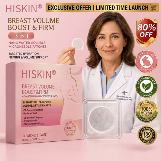 🏆 HISKIN® 🌱 Bust Volume Boost & Firming Nano-Microneedle Patches 🎀 Lift sagging skin, restore fullness – non-surgical, no injections, zero irritation.